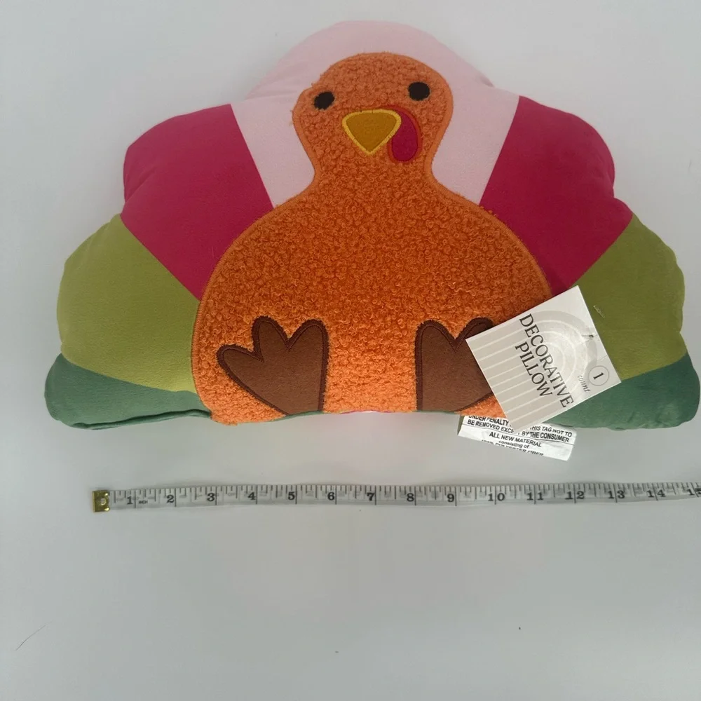 Target Bullseye Playground Fall TURKEY Shaped Pillow NWT Thanksgiving Holidays
